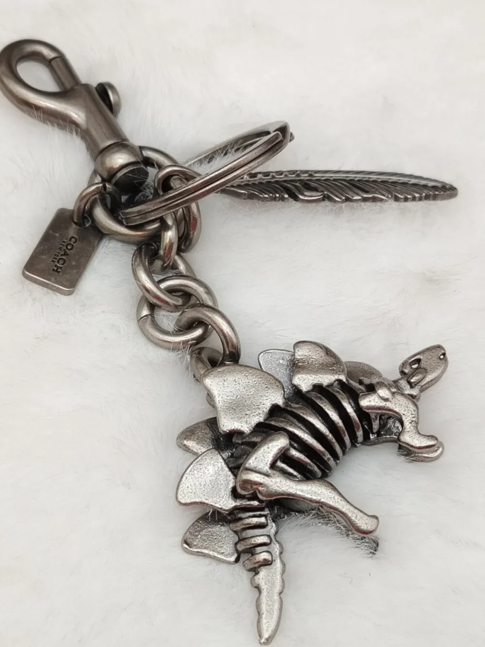 Coach Stegosaurus Steggy Rexy key Fob Bag Charm Keychain Coach Bag Accessories